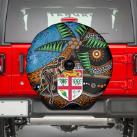 Fiji and Australia Spare Tire Cover Fijian and Aboriginal mix Culture LT03 - Polynesian Pride