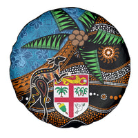 Fiji and Australia Spare Tire Cover Fijian and Aboriginal mix Culture LT03 - Polynesian Pride