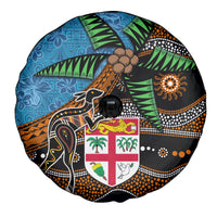 Fiji and Australia Spare Tire Cover Fijian and Aboriginal mix Culture LT03 - Polynesian Pride