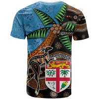 Fiji and Australia T Shirt Fijian and Aboriginal mix Culture