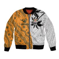 Custom Fiji and Australia Rugby Bomber Jacket Tapa Mix Aboriginal Pattern Half Style