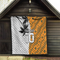 Custom Fiji and Australia Rugby Quilt Tapa Mix Aboriginal Pattern Half Style LT03 - Polynesian Pride