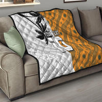 Custom Fiji and Australia Rugby Quilt Tapa Mix Aboriginal Pattern Half Style LT03 - Polynesian Pride