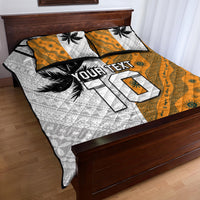 Custom Fiji and Australia Rugby Quilt Bed Set Tapa Mix Aboriginal Pattern Half Style LT03 - Polynesian Pride