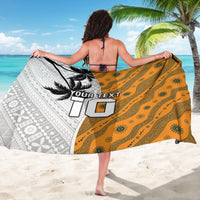Custom Fiji and Australia Rugby Sarong Tapa Mix Aboriginal Pattern Half Style LT03 - Polynesian Pride