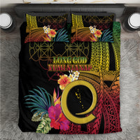 Vanuatu Selebretem 44th Indipendens Dei Bedding Set Sand Drawing Melanesian Vibes