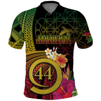 Vanuatu Selebretem 44th Indipendens Dei Polo Shirt Sand Drawing Melanesian Vibes