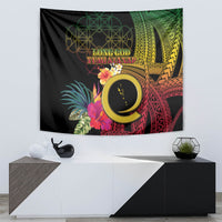 Vanuatu Selebretem 44th Indipendens Dei Tapestry Sand Drawing Melanesian Vibes