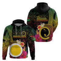 Vanuatu Shefa Day Hoodie Sand Drawing Melanesian