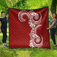 Aloha Polynesian Plumeria Flower Quilt Red Color LT03 - Polynesian Pride