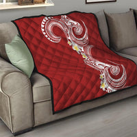Aloha Polynesian Plumeria Flower Quilt Red Color LT03 - Polynesian Pride