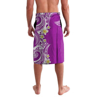 Aloha Polynesian Plumeria Flower Lavalava Purple Color