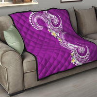 Aloha Polynesian Plumeria Flower Quilt Purple Color LT03 - Polynesian Pride