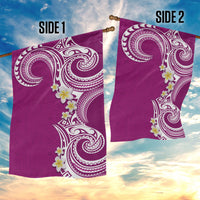 Aloha Polynesian Plumeria Flower Garden Flag Pink Color