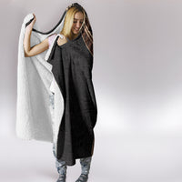 Samoa Siapo Motif and Tapa Pattern Half Style Hooded Blanket Beige Color LT03 - Polynesian Pride