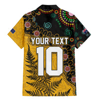 Custom New Zealand and Australia Rugby Family Matching Mermaid Dress and Hawaiian Shirt Maori Warrior With Aboriginal Version LT03 - Polynesian Pride