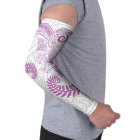 Aotearoa Maori Sea Animals Tribal Arm Sleeves Manta Ray and Shark Moko Pattern Pink Color LT03 - Polynesian Pride