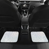 Aotearoa Maori Sea Animals Tribal Car Mats Manta Ray and Shark Moko Pattern Sweet Pastel LT03 Set 2pcs - Back Multicolor - Polynesian Pride
