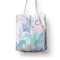 Aotearoa Maori Sea Animals Tribal Tote Bag Manta Ray and Shark Moko Pattern Sweet Pastel LT03 - Polynesian Pride