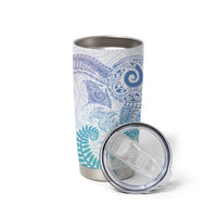 Aotearoa Maori Sea Animals Tribal Tumbler Cup Manta Ray and Shark Moko Pattern Sweet Pastel LT03 - Polynesian Pride