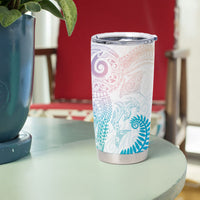 Aotearoa Maori Sea Animals Tribal Tumbler Cup Manta Ray and Shark Moko Pattern Sweet Pastel LT03 - Polynesian Pride