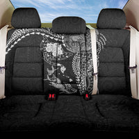 Hawaiian Manta Ray Tribal Back Car Seat Cover Polynesian Art Motifs Black Color LT03 One Size Black - Polynesian Pride