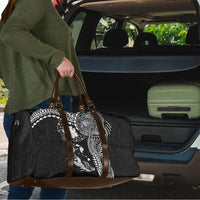 Hawaiian Manta Ray Tribal Travel Bag Polynesian Art Motifs Black Color LT03 - Polynesian Pride