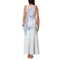 Hawaiian Manta Ray Tribal Family Matching Tank Maxi Dress and Hawaiian Shirt Polynesian Art Motifs Sweet Pastel LT03 - Polynesian Pride