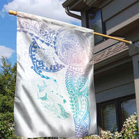 Hawaiian Manta Ray Tribal Garden Flag Polynesian Art Motifs Sweet Pastel LT03 - Polynesian Pride