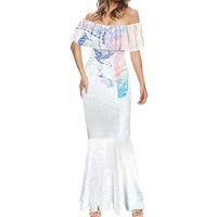 Hawaiian Manta Ray Tribal Mermaid Dress Polynesian Art Motifs Sweet Pastel LT03 - Polynesian Pride