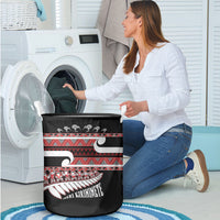 New Zealand Christmas Laundry Basket Funny Santa Claus Haka Dance with Tukutuku