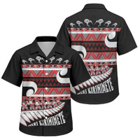 New Zealand Christmas Family Matching Mermaid Dress and Hawaiian Shirt Funny Santa Claus Haka Dance with Tukutuku