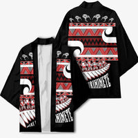 New Zealand Christmas Kimono Funny Santa Claus Haka Dance with Tukutuku