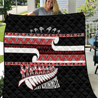 New Zealand Christmas Quilt Funny Santa Claus Haka Dance with Tukutuku