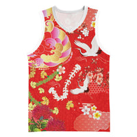 Hawaiian and Japanese Culture Together Basketball Jersey Kakau Tribal Pattern and Irezumi Art Red Color