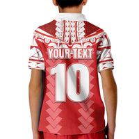 Custom Tahiti Football Polynesian Pattern Kid Polo Shirt LT03 - Polynesian Pride