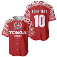 Custom Tonga Football Ngatu Tribal Tattoo Baseball Jersey