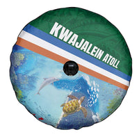 Marshall Islands Kwajalein Atoll Spare Tire Cover Polynesian Pattern and Undersea Animals