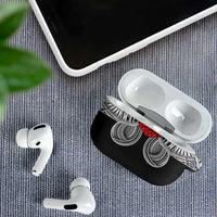 Samoan Traditional Art Tattoos AirPods Case Tatau Tribal Motifs with Ula Fala Black - Polynesian Pride