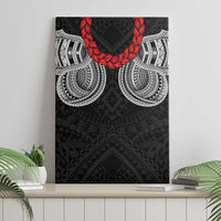 Samoan Traditional Art Tattoos Canvas Wall Art Tatau Tribal Motifs with Ula Fala Black - Polynesian Pride
