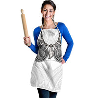 Samoan Traditional Art Tattoos Apron Tatau Tribal Motifs with Ula Nifo White LT03 - Polynesian Pride