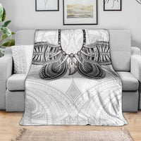 Samoan Traditional Art Tattoos Blanket Tatau Tribal Motifs with Ula Nifo White LT03 - Polynesian Pride