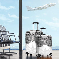 Samoan Traditional Art Tattoos Luggage Cover Tatau Tribal Motifs with Ula Nifo White - Polynesian Pride