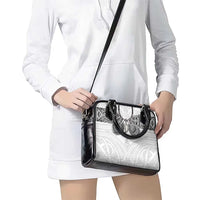 Samoan Traditional Art Tattoos Shoulder Handbag Tatau Tribal Motifs with Ula Nifo White LT03 - Polynesian Pride