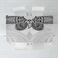 Samoan Traditional Art Tattoos Tablecloth Tatau Tribal Motifs with Ula Nifo White LT03 White - Polynesian Pride
