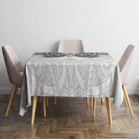Samoan Traditional Art Tattoos Tablecloth Tatau Tribal Motifs with Ula Nifo White LT03 - Polynesian Pride