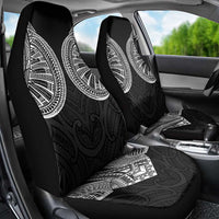 Samoan Traditional Art Tattoos Car Seat Cover Tatau Roman Reigns Black Color - Polynesian Pride