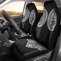 Samoan Traditional Art Tattoos Car Seat Cover Tatau Roman Reigns Black Color - Polynesian Pride