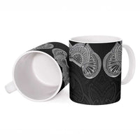 Samoan Traditional Art Tattoos Ceramic Mug Tatau Roman Reigns Black Color - Polynesian Pride