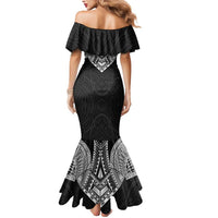 Samoan Traditional Art Tattoos Mermaid Dress Tatau Roman Reigns Black Color - Polynesian Pride
